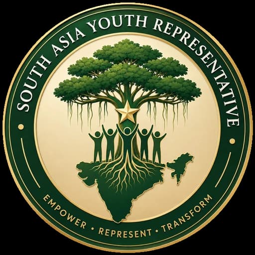 SAYR emblem: a banyan tree rooted in youth